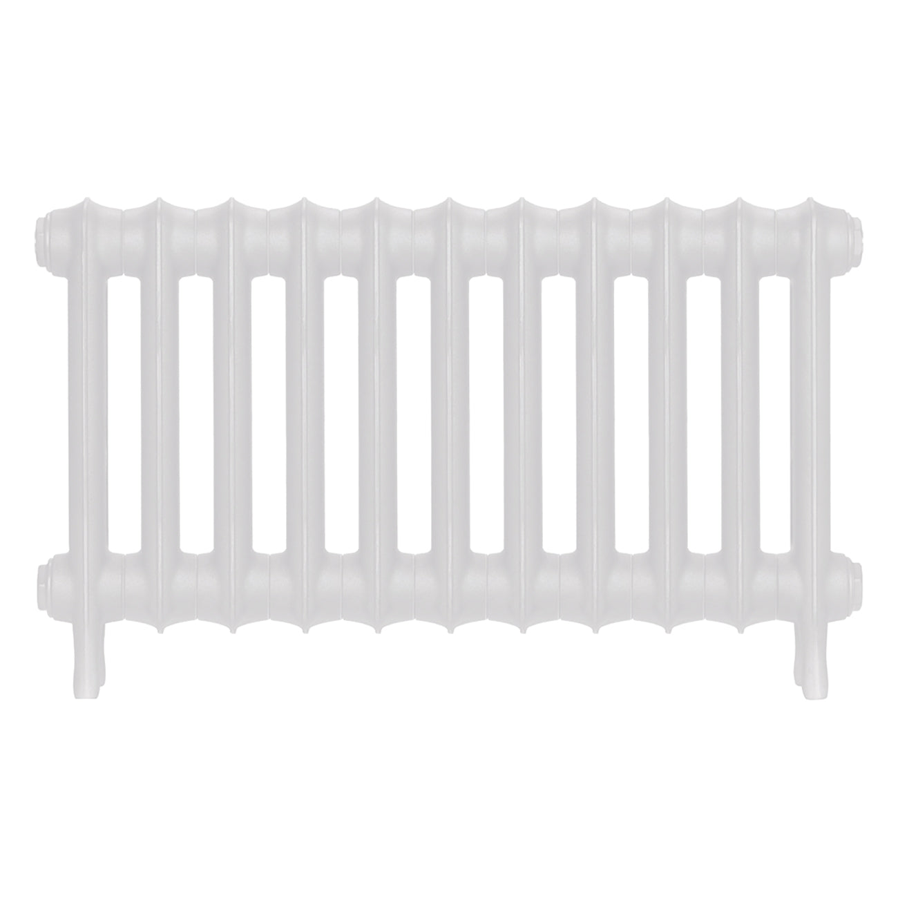 Emmeline I - Ceramic White Cast Iron Column Radiator H407mm x W762mm 1 Column - Wall Hung