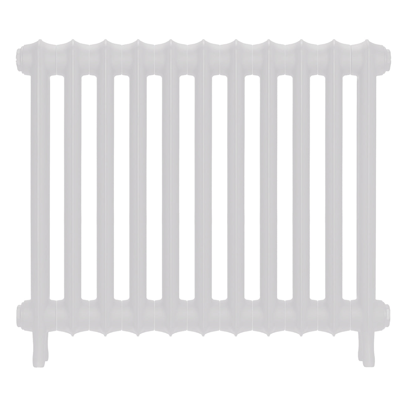 Emmeline I - Ceramic White Cast Iron Column Radiator H607mm x W762mm 1 Column - Wall Hung