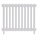 Emmeline I - Ceramic White Cast Iron Column Radiator H607mm x W762mm 1 Column - Wall Hung