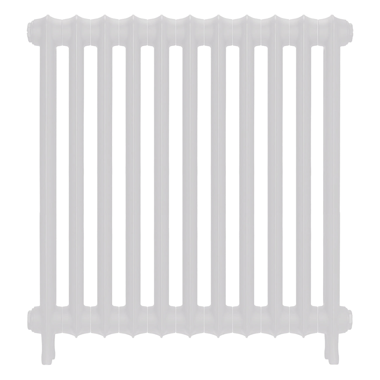 Emmeline I - Ceramic White Cast Iron Column Radiator H807mm x W762mm 1 Column - Wall Hung