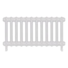 Emmeline I - Ceramic White Cast Iron Column Radiator H407mm x W828mm 1 Column - Wall Hung