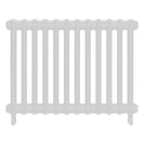 Emmeline I - Ceramic White Cast Iron Column Radiator H607mm x W828mm 1 Column - Wall Hung