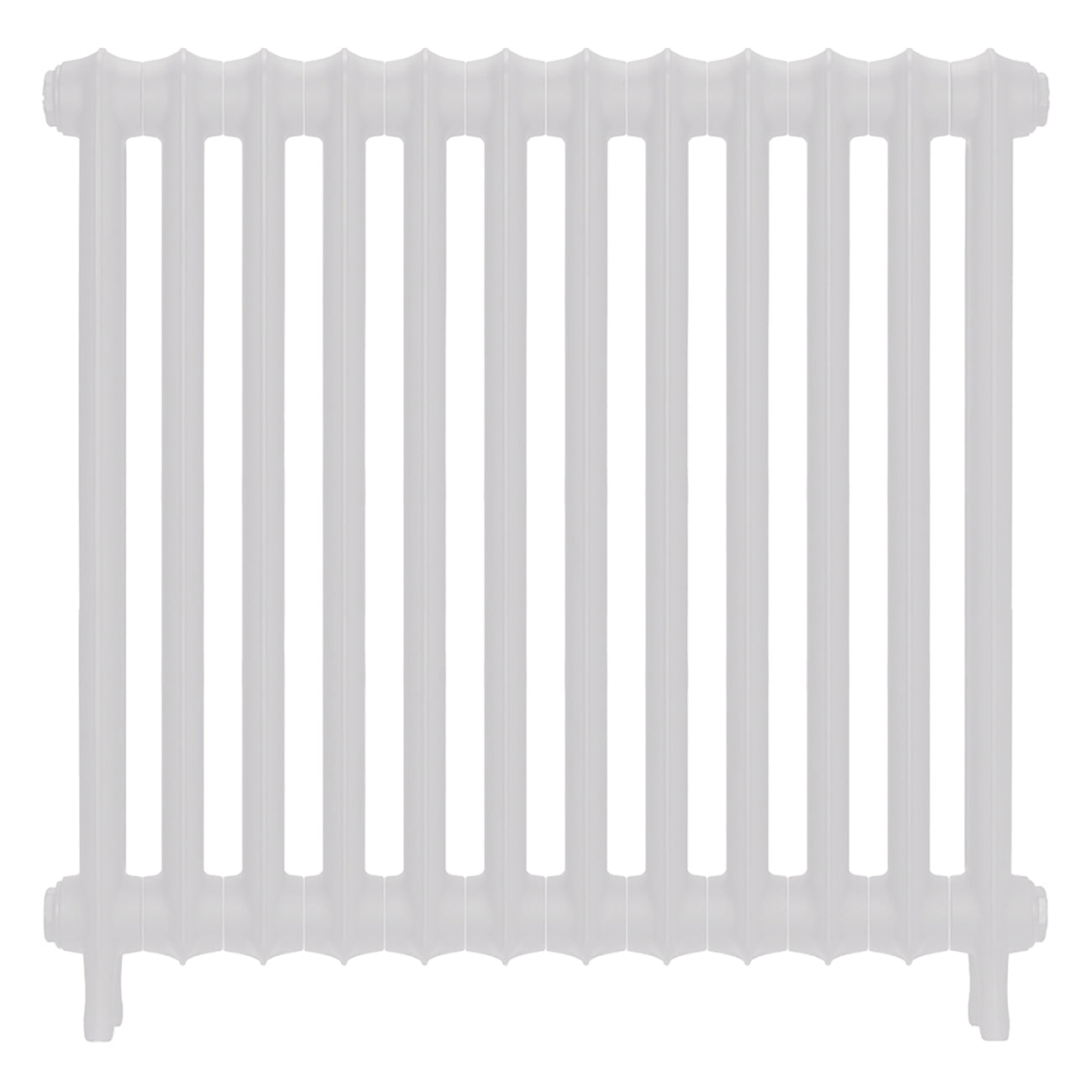 Emmeline I - Ceramic White Cast Iron Column Radiator H807mm x W828mm 1 Column - Wall Hung
