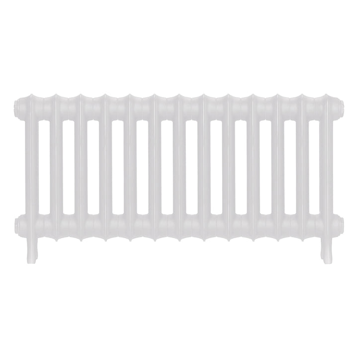 Emmeline I - Ceramic White Cast Iron Column Radiator H407mm x W895mm 1 Column - Wall Hung