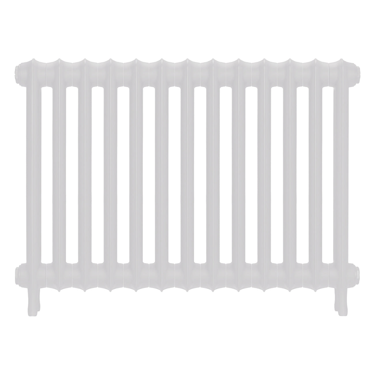 Emmeline I - Ceramic White Cast Iron Column Radiator H607mm x W895mm 1 Column - Wall Hung