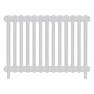 Emmeline I - Ceramic White Cast Iron Column Radiator H607mm x W895mm 1 Column - Wall Hung