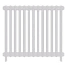 Emmeline I - Ceramic White Cast Iron Column Radiator H807mm x W895mm 1 Column - Wall Hung