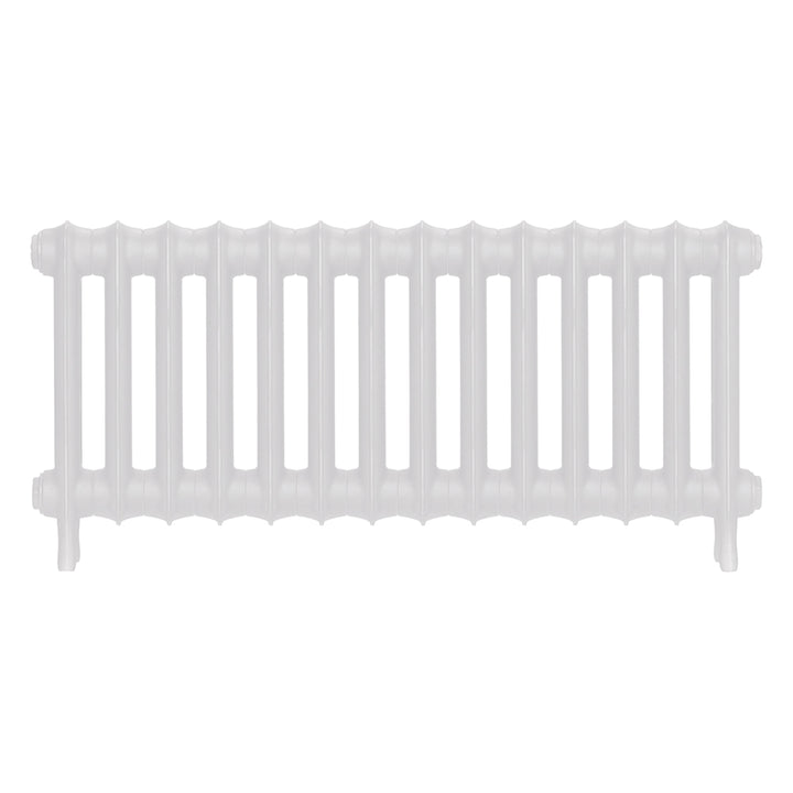 Emmeline I - Ceramic White Cast Iron Column Radiator H407mm x W961mm 1 Column - Wall Hung