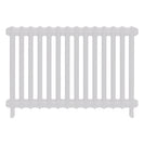 Emmeline I - Ceramic White Cast Iron Column Radiator H607mm x W961mm 1 Column - Wall Hung