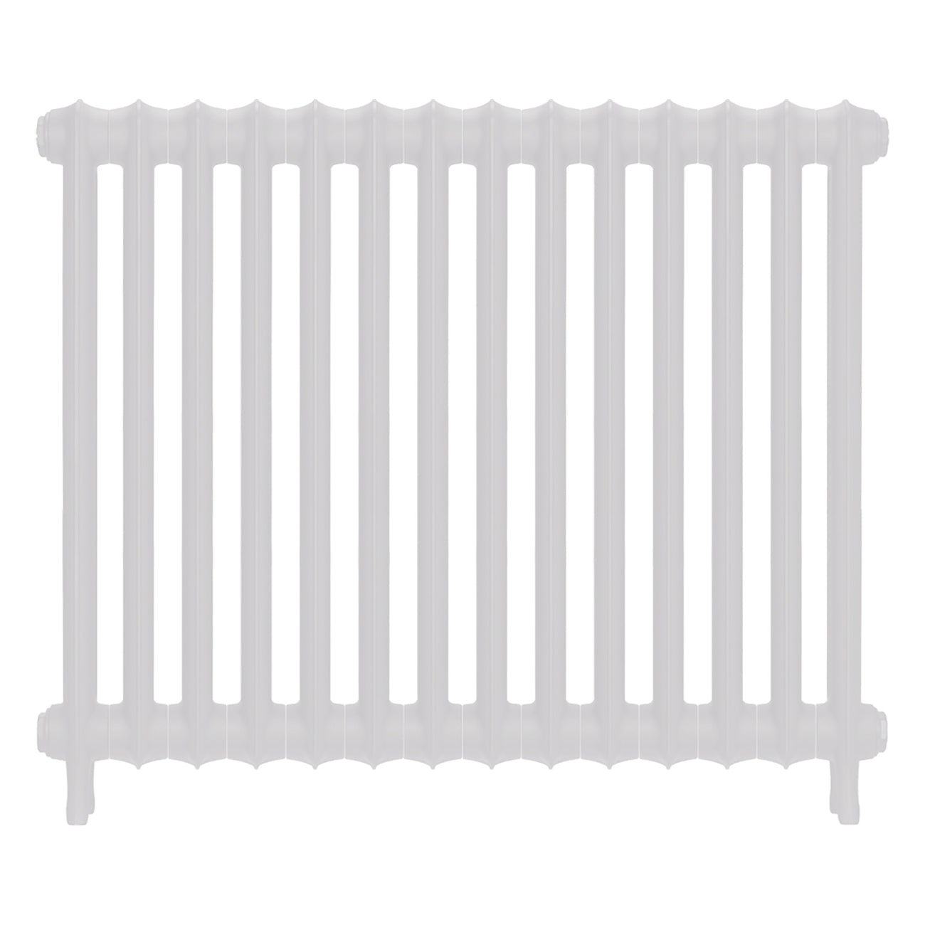 Emmeline I - Ceramic White Cast Iron Column Radiator H807mm x W961mm 1 Column - Wall Hung