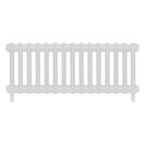 Emmeline I - Ceramic White Cast Iron Column Radiator H407mm x W1028mm 1 Column - Wall Hung
