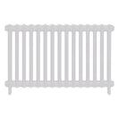 Emmeline I - Ceramic White Cast Iron Column Radiator H607mm x W1028mm 1 Column - Wall Hung