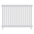 Emmeline I - Ceramic White Cast Iron Column Radiator H807mm x W1028mm 1 Column - Wall Hung