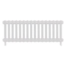 Emmeline I - Ceramic White Cast Iron Column Radiator H407mm x W1094mm 1 Column - Wall Hung