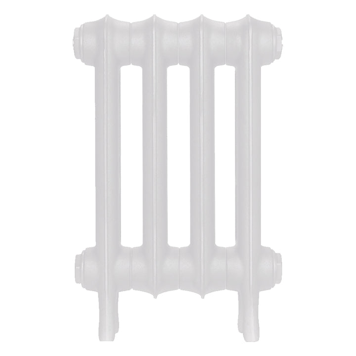 Emmeline I - Ceramic White Cast Iron Column Radiator H407mm x W296mm 1 Column - Wall Hung