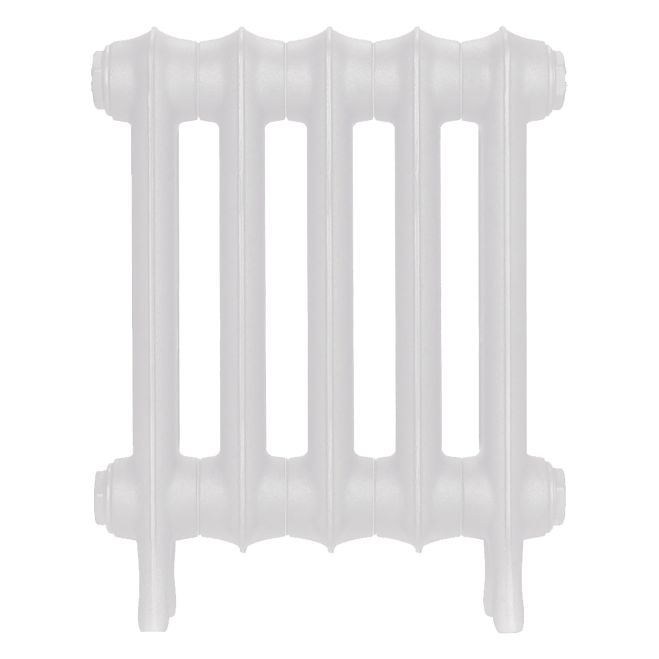 Emmeline I - Ceramic White Cast Iron Column Radiator H407mm x W363mm 1 Column - Wall Hung
