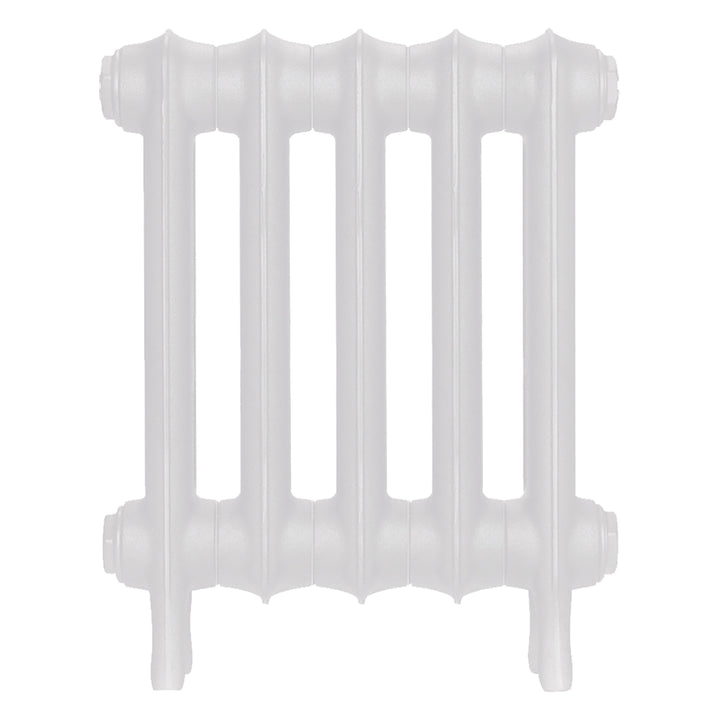 Emmeline I - Ceramic White Cast Iron Column Radiator H407mm x W363mm 1 Column - Wall Hung