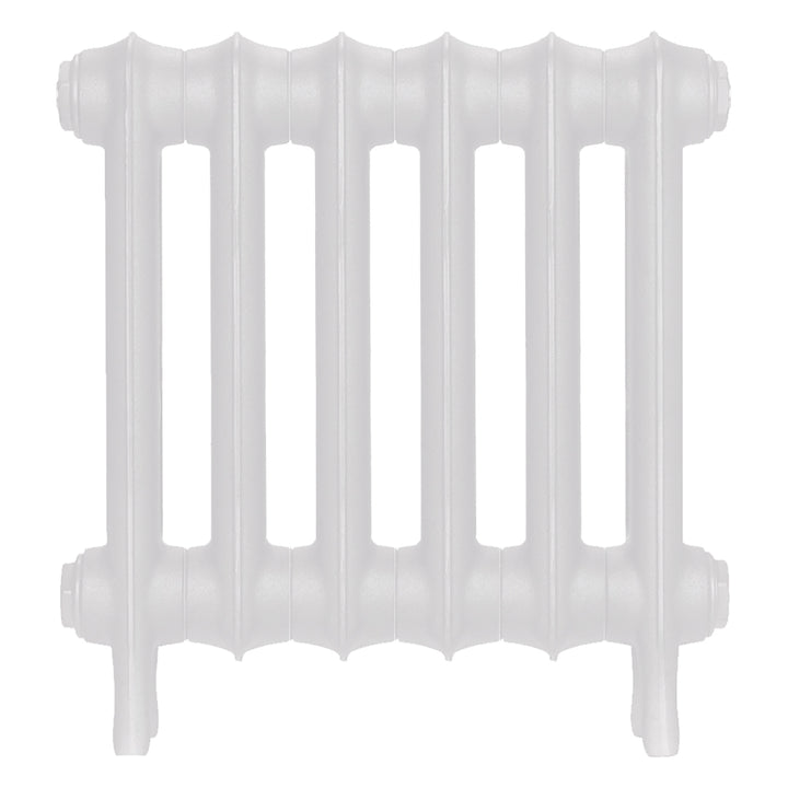 Emmeline I - Ceramic White Cast Iron Column Radiator H407mm x W429mm 1 Column - Wall Hung