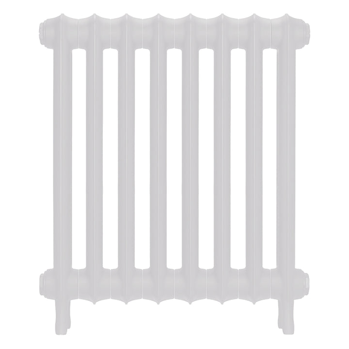 Emmeline I - Ceramic White Cast Iron Column Radiator H607mm x W562mm 1 Column - Wall Hung