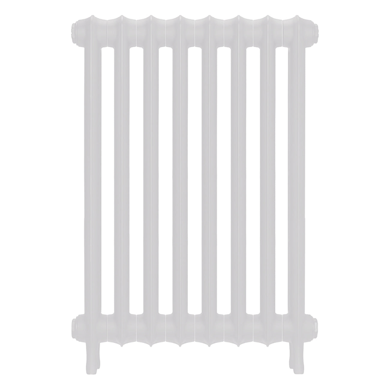 Emmeline I - Ceramic White Cast Iron Column Radiator H807mm x W562mm 1 Column - Wall Hung