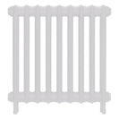 Emmeline I - Ceramic White Cast Iron Column Radiator H607mm x W629mm 1 Column - Wall Hung