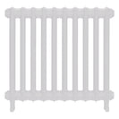 Emmeline II - Ceramic White Cast Iron Column Radiator H613mm x W695mm 2 Column - Wall Hung