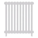 Emmeline II - Ceramic White Cast Iron Column Radiator H813mm x W695mm 2 Column - Wall Hung