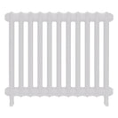Emmeline II - Ceramic White Cast Iron Column Radiator H613mm x W762mm 2 Column - Wall Hung