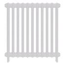 Emmeline II - Ceramic White Cast Iron Column Radiator H813mm x W762mm 2 Column - Wall Hung