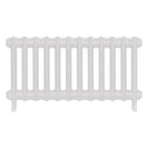 Emmeline II - Ceramic White Cast Iron Column Radiator H413mm x W828mm 2 Column - Wall Hung