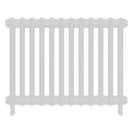 Emmeline II - Ceramic White Cast Iron Column Radiator H613mm x W828mm 2 Column - Wall Hung