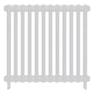 Emmeline II - Ceramic White Cast Iron Column Radiator H813mm x W828mm 2 Column - Wall Hung