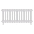 Emmeline II - Ceramic White Cast Iron Column Radiator H413mm x W895mm 2 Column - Wall Hung