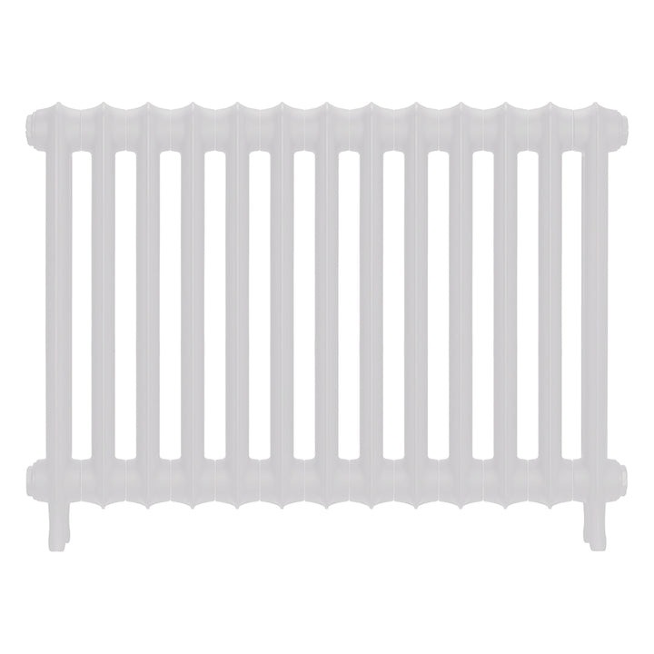 Emmeline II - Ceramic White Cast Iron Column Radiator H613mm x W895mm 2 Column - Wall Hung