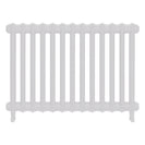 Emmeline II - Ceramic White Cast Iron Column Radiator H613mm x W895mm 2 Column - Wall Hung