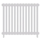 Emmeline II - Ceramic White Cast Iron Column Radiator H813mm x W895mm 2 Column - Wall Hung