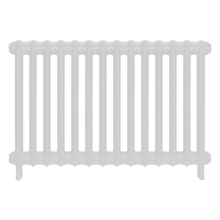 Emmeline II - Ceramic White Cast Iron Column Radiator H613mm x W961mm 2 Column - Wall Hung