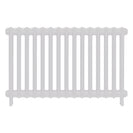 Emmeline II - Ceramic White Cast Iron Column Radiator H613mm x W1028mm 2 Column - Wall Hung
