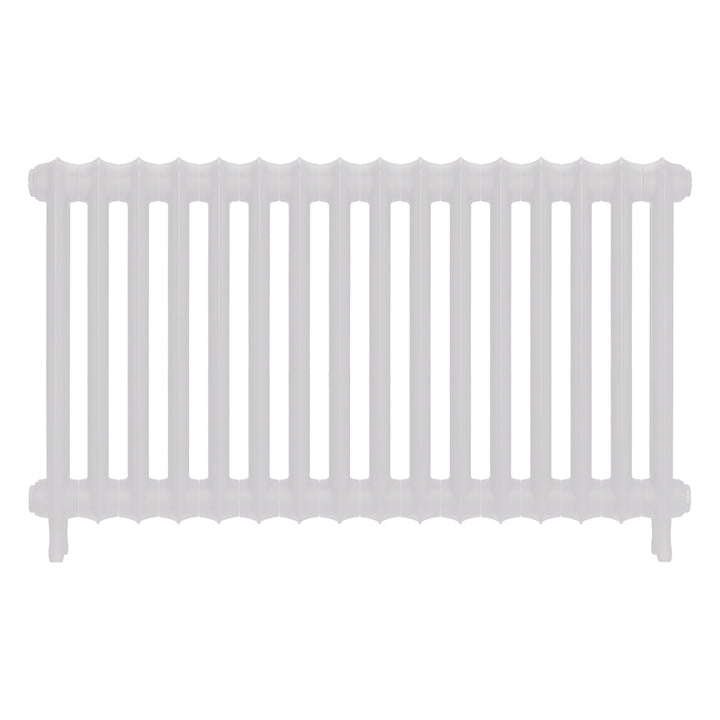 Emmeline II - Ceramic White Cast Iron Column Radiator H613mm x W1094mm 2 Column - Wall Hung
