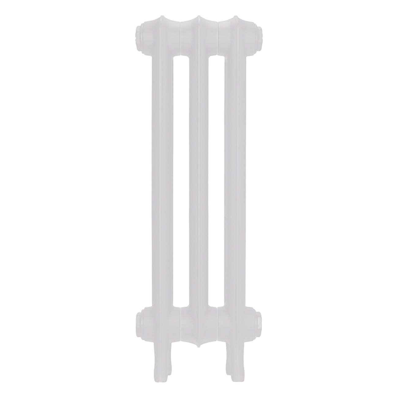 Emmeline II - Ceramic White Cast Iron Column Radiator H613mm x W230mm 2 Column - Wall Hung