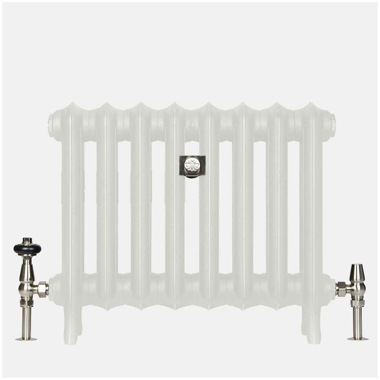 Emmeline II - Ceramic White Cast Iron Column Radiator H470mm x W895mm 2 Column - Floor Standing