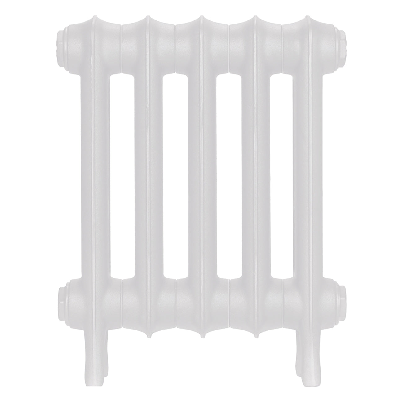 Emmeline II - Ceramic White Cast Iron Column Radiator H413mm x W363mm 2 Column - Wall Hung