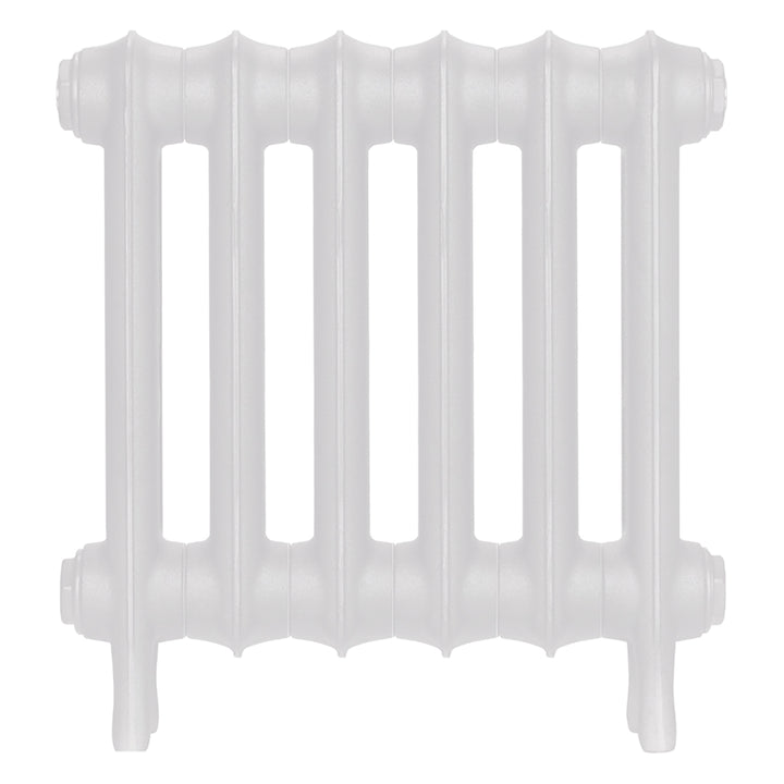 Emmeline II - Ceramic White Cast Iron Column Radiator H413mm x W429mm 2 Column - Wall Hung