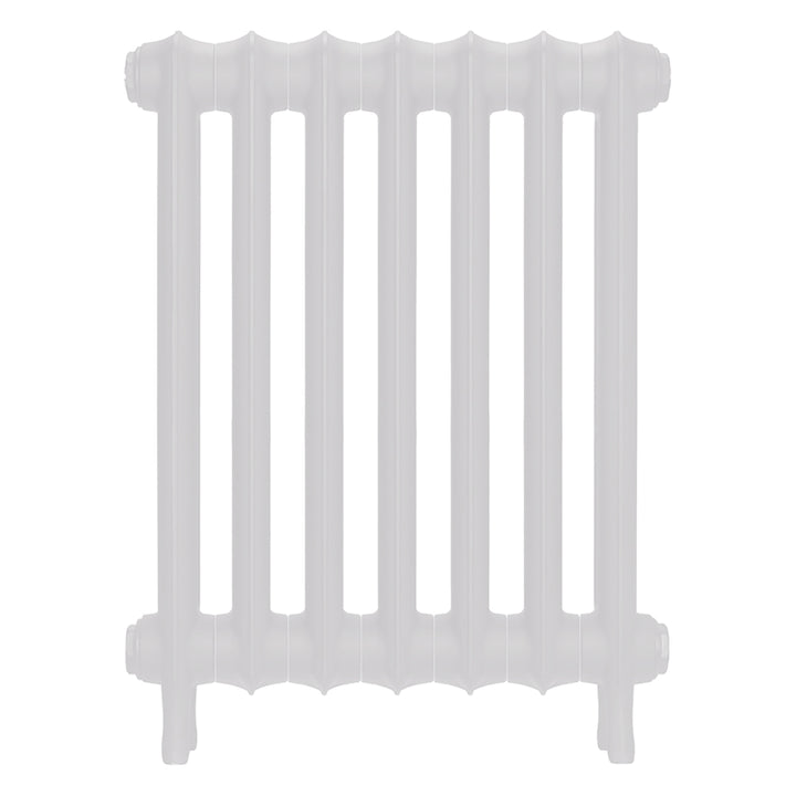 Emmeline II - Ceramic White Cast Iron Column Radiator H613mm x W496mm 2 Column - Wall Hung