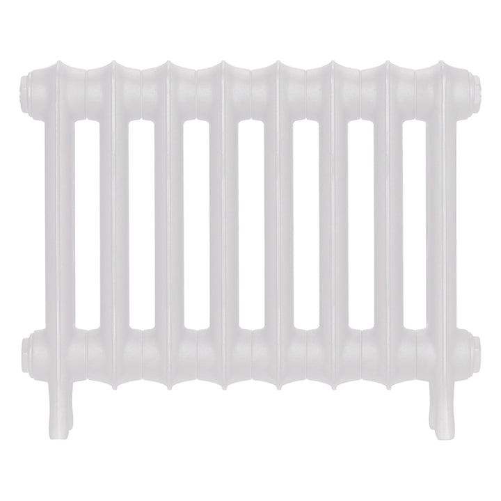 Emmeline II - Ceramic White Cast Iron Column Radiator H413mm x W562mm 2 Column - Wall Hung