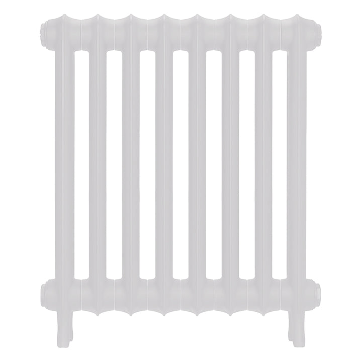 Emmeline II - Ceramic White Cast Iron Column Radiator H613mm x W562mm 2 Column - Wall Hung