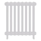 Emmeline II - Ceramic White Cast Iron Column Radiator H613mm x W562mm 2 Column - Wall Hung