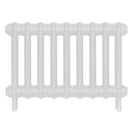 Emmeline II - Ceramic White Cast Iron Column Radiator H413mm x W629mm 2 Column - Wall Hung
