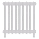 Emmeline II - Ceramic White Cast Iron Column Radiator H613mm x W629mm 2 Column - Wall Hung