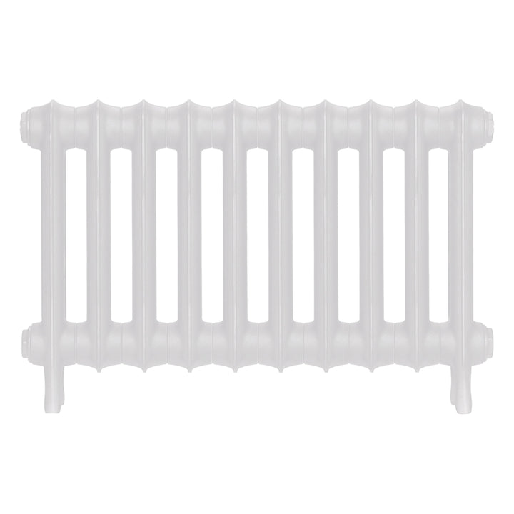 Emmeline III - Ceramic White Cast Iron Column Radiator H416mm x W695mm 3 Column - Wall Hung